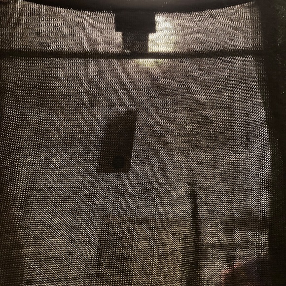 DOTS Black sequin front button down knit Cardigan sz M - Picture 4 of 8